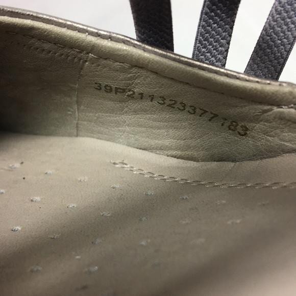 Ecco pewter casual  flats  gently worn - Picture 7 of 8